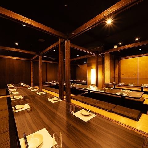 Spacious private rooms with sunken kotatsu can be prepared depending on the number of people.