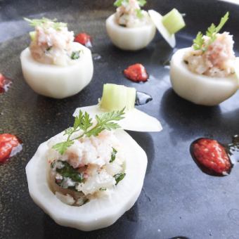 【2025年 春のパーティープラン：大皿７品】・『お一人様　5,800円 /２時間飲み放題付き  』