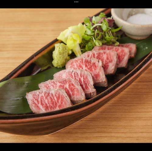 能登和牛のレア焼き