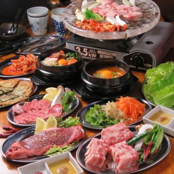 【附2小时无限畅饮】Kuma-KENset♪最适合那些想尽情享受肉的人，全7种6,000日元！