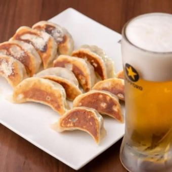 [Gyoza] All you can eat and drink [3 hours] 4,300 yen (tax included) [Freshly made to order for 4 people or more]