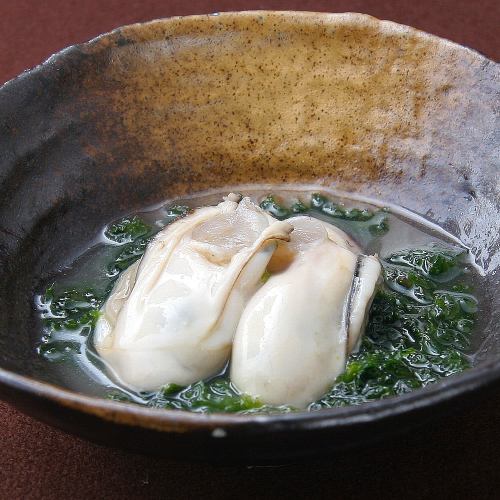 広島県産牡蠣とアオサ