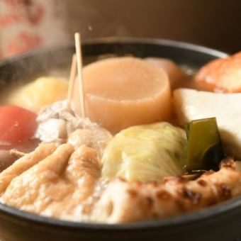[Includes 2 hours of all-you-can-drink!] Standard & seasonal oden course 5,000 yen including tax ≪Also perfect for welcome and farewell parties♪≫