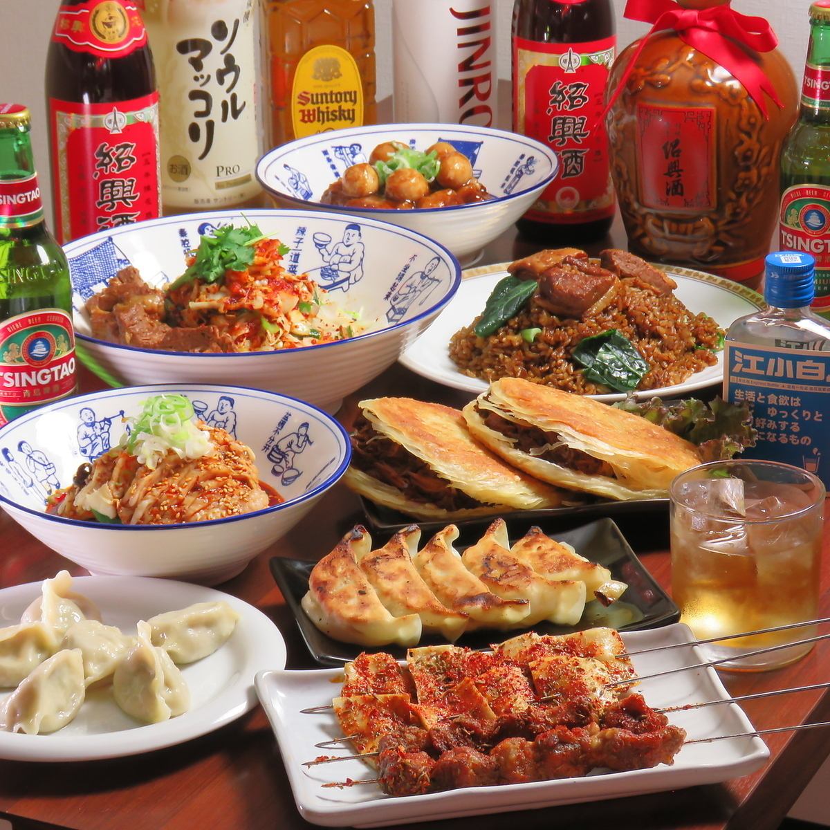 ビャンビャン麺など本格的な中華料理が気軽に楽しめるお店☆食べ飲み放題コース有り!