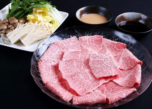 Japanese black beef loin shabu-shabu