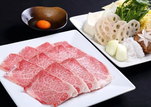 黒毛和牛上ロースすき焼き