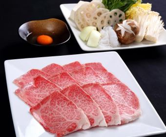 ◆[Sukiyaki course 6,600 yen]