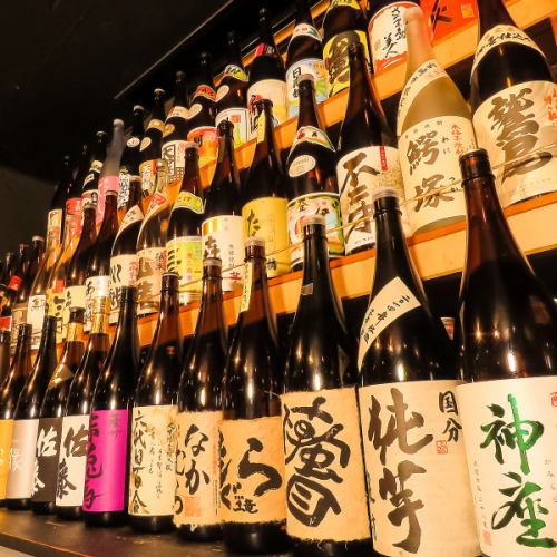 More than 100 kinds of plum wine and shochu