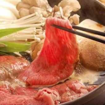 [Choice of 5 types of hotpot] Mizutaki, salted chanko, mentaiko offal hotpot, 10 dishes of beef sukiyaki + all-you-can-drink included 6,500 yen ⇒ 5,000 yen