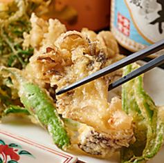 おでん×天麩羅×特選鮮鮮魚三点盛りコース（全8品）3H飲み放題付き4400円