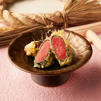 明太子の海苔巻き天ぷら