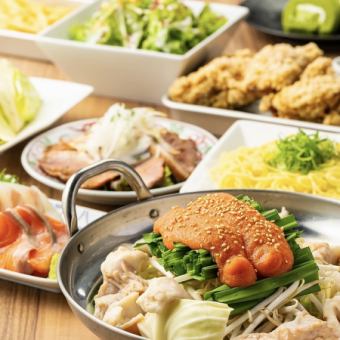 【화제 비등!】 자랑+맛 깊이 단차··하카타 아키타 모츠 냄비 ●2h 음방 ◆동계 한정 냄비 코스 4999엔⇒