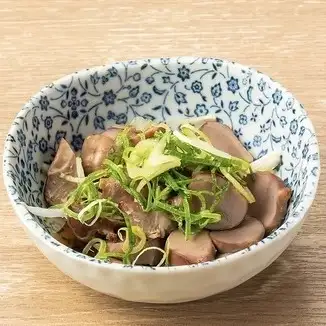 Chicken gizzards with ponzu sauce