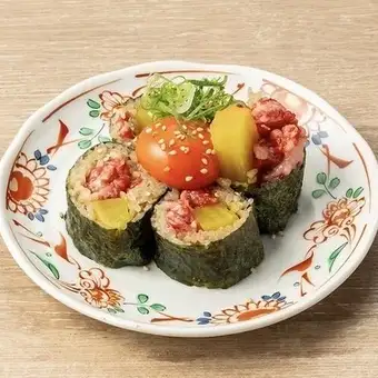 I choose you (the egg yolk)! Meat and egg roll