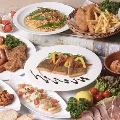 【第1・3金土限定】AllaVolta ウィークエンドビュッフェ◆大人 3,200円(税込) ※18:00~21:00