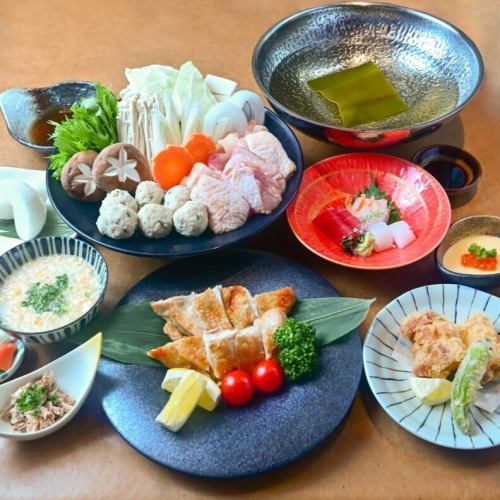 Mizutaki hotpot course