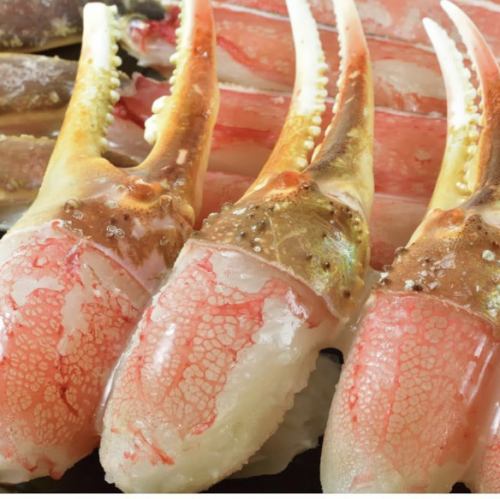 Snow crab claws grilled with crab miso