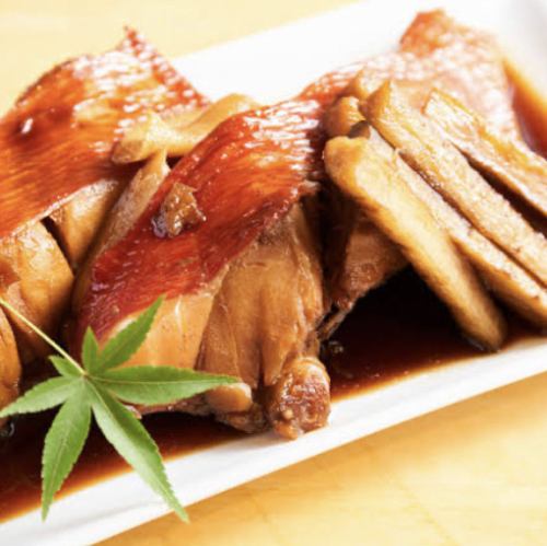 Boiled golden-eyed snapper