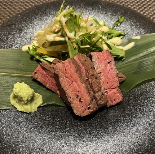 Charcoal-grilled domestic beef fillet