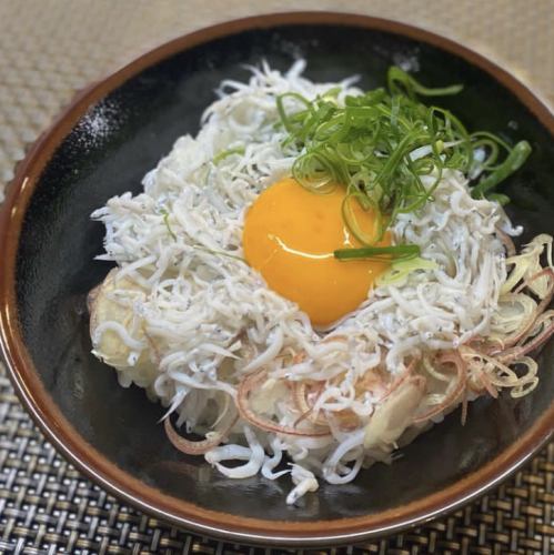 Steamed whitebait rice