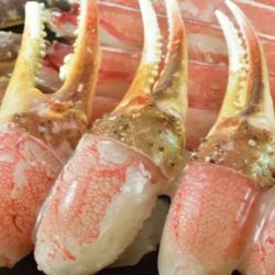 Snow crab claws grilled with crab miso
