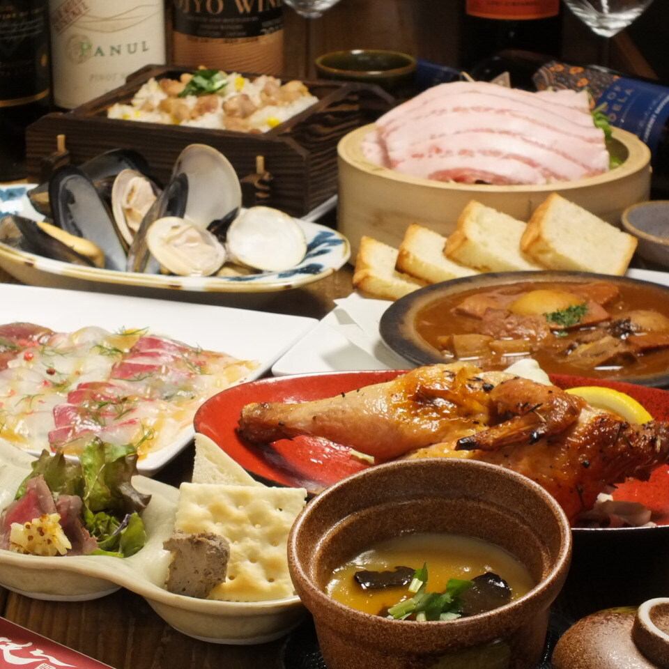 Steamed food and wine restaurant ★ Semi-private reservations available for 16 people or more