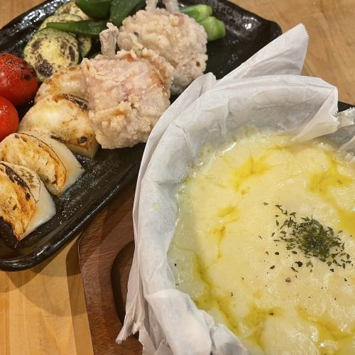 チューリップと焼き野菜のチーズフォンデュset