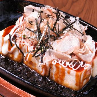 烤餃子/章魚燒風格鐵板燒炸豆腐