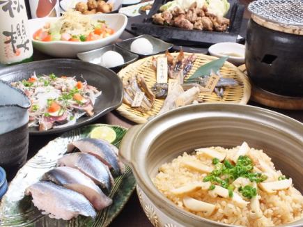 【Rin Course】8000 yen (tax included), includes 2 hours of all-you-can-drink! A special lineup of carefully selected seasonal ingredients directly sourced from producers.