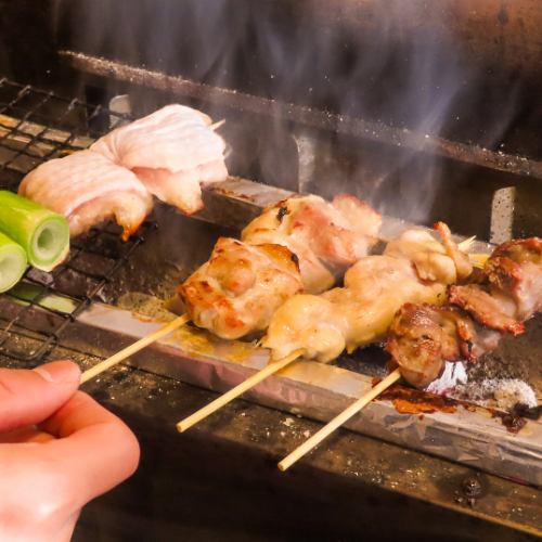 本格炭火焼鳥を堪能
