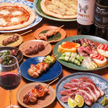 [2 hours all-you-can-drink included] Inokin course, 7 dishes, 6,000 yen ⇒ 5,500 yen (+1,500 yen for all-you-can-drink wine♪)