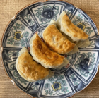 Hand-wrapped pan-fried dumplings
