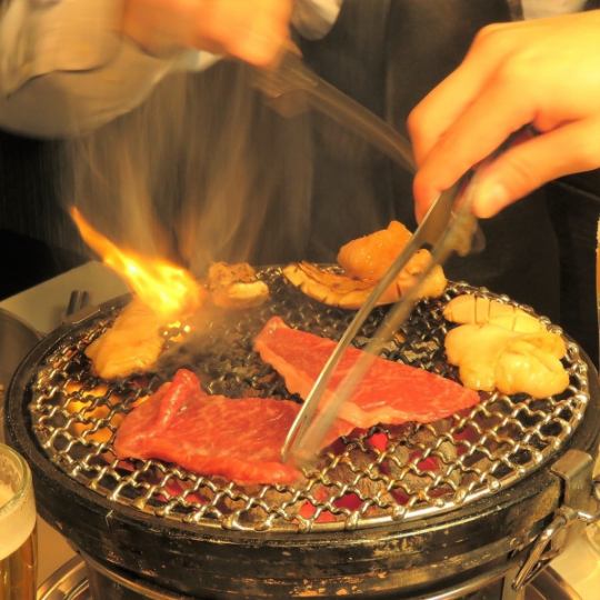 【お手軽宴会コース】2時間飲み放題付き！豚タン、人気の牛ハラミなど全10品◇4500円(税込)