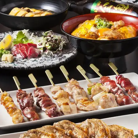 【博多駅近★】手羽先＆串焼＆唐揚げ等2H飲み放題4500円コース◎