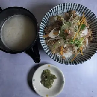 鶏ガラの出汁のお茶漬け