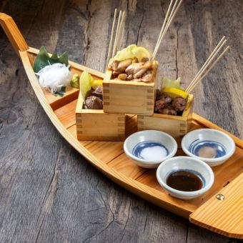 Private rooms available [120 minutes all-you-can-drink including draft beer] 10-item banquet course including my son's boat-shaped platter and chicken tempura for 4,500 yen ⇒ 3,500 yen