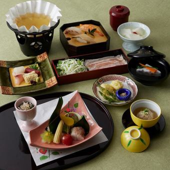 【懐石料理】つゆ豚しゃぶ小鍋　かえで 4,500円（税込)