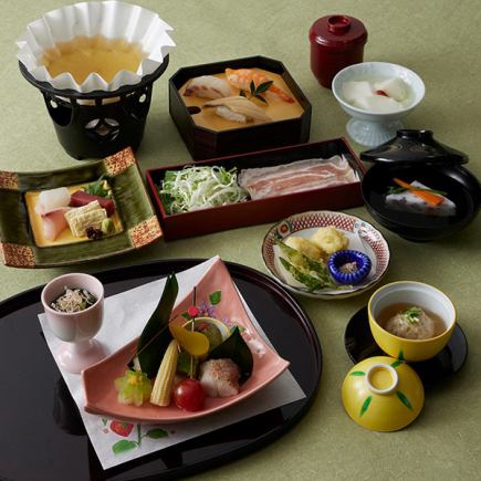 【懐石料理】つゆ豚しゃぶ小鍋 かえで 4,500円(税込)