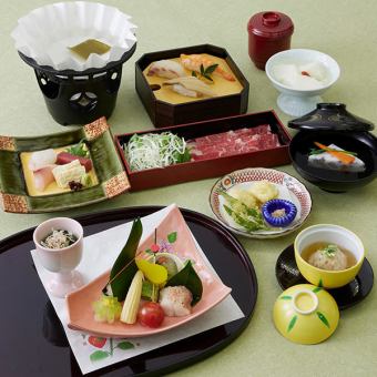 【懐石料理】国産牛しゃぶ小鍋　かえで 5,000円（税込)