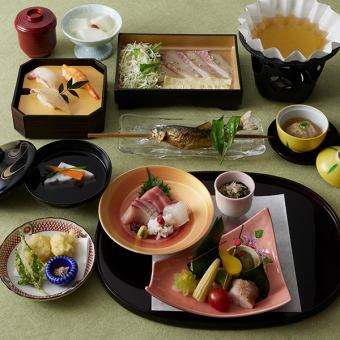【懐石料理】季節の魚しゃぶ小鍋　けやき 6,000円（税込）
