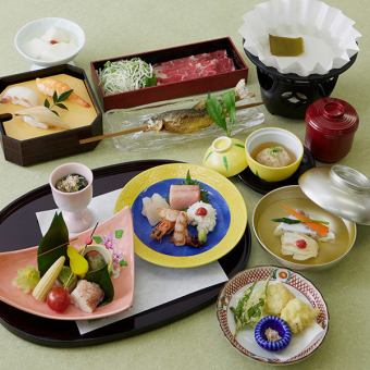 【懐石料理】国産牛しゃぶ小鍋　かつら 7,000円（税込）