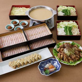 胡麻担々鍋コース「日高」ひだか　3,500円（税込）