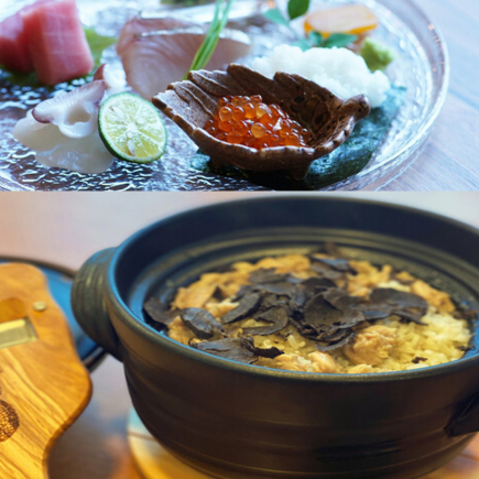 [Premium Japanese food banquet♪] 9 dishes in total / 2 hours all-you-can-drink included ~ Chicken soup truffle clay pot rice course ~ 7000 yen including tax