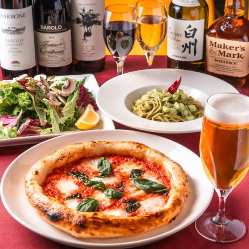 A wide variety of pizzas and pastas are available! Great value for money lunches too