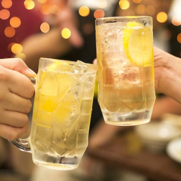 ビール・紹興酒付き◆2時間単品飲み放題◆1,980円（税込）→1,760円（税込）