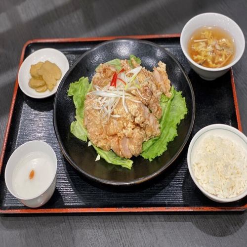 Oil goose chicken set meal