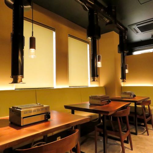 オーナーこだわりの店内