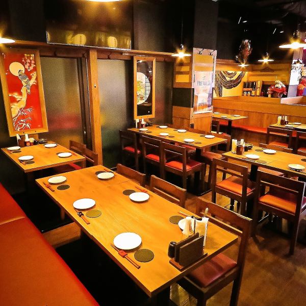 Ideal for banquets ♪ We also have digging-type tatami mat seats and table seats that can be used by a large number of people! All courses include our specialty charcoal grilled skewers and assorted sashimi.All-you-can-drink course starts from 4,000 yen (tax included) ♪