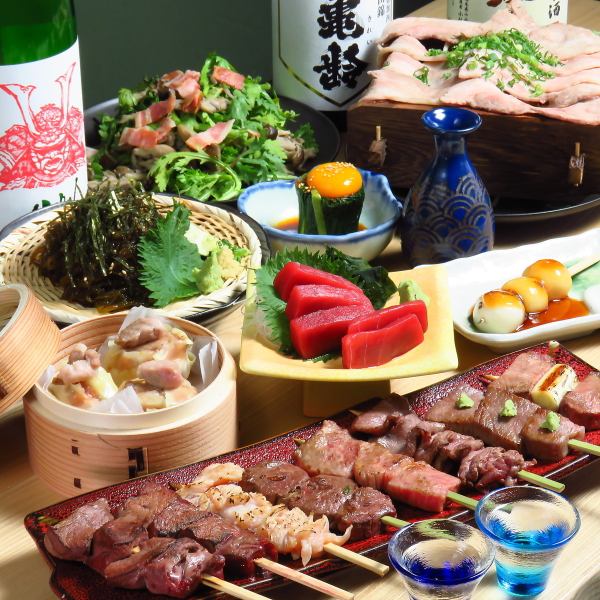１番人気！！【夜見コース5000円～２ｈ飲み放題付】温野菜蒸し、お造りや炭火串、天ぷらなど、充実内容◎