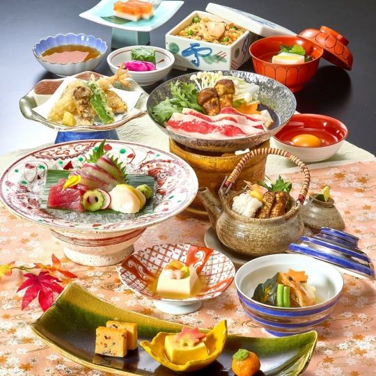 From August 6th to September 30th, "Autumn Harvest Blessings" Matsutake Kaiseki Course ~ Hagi ~ 11 dishes total, 5,720 yen